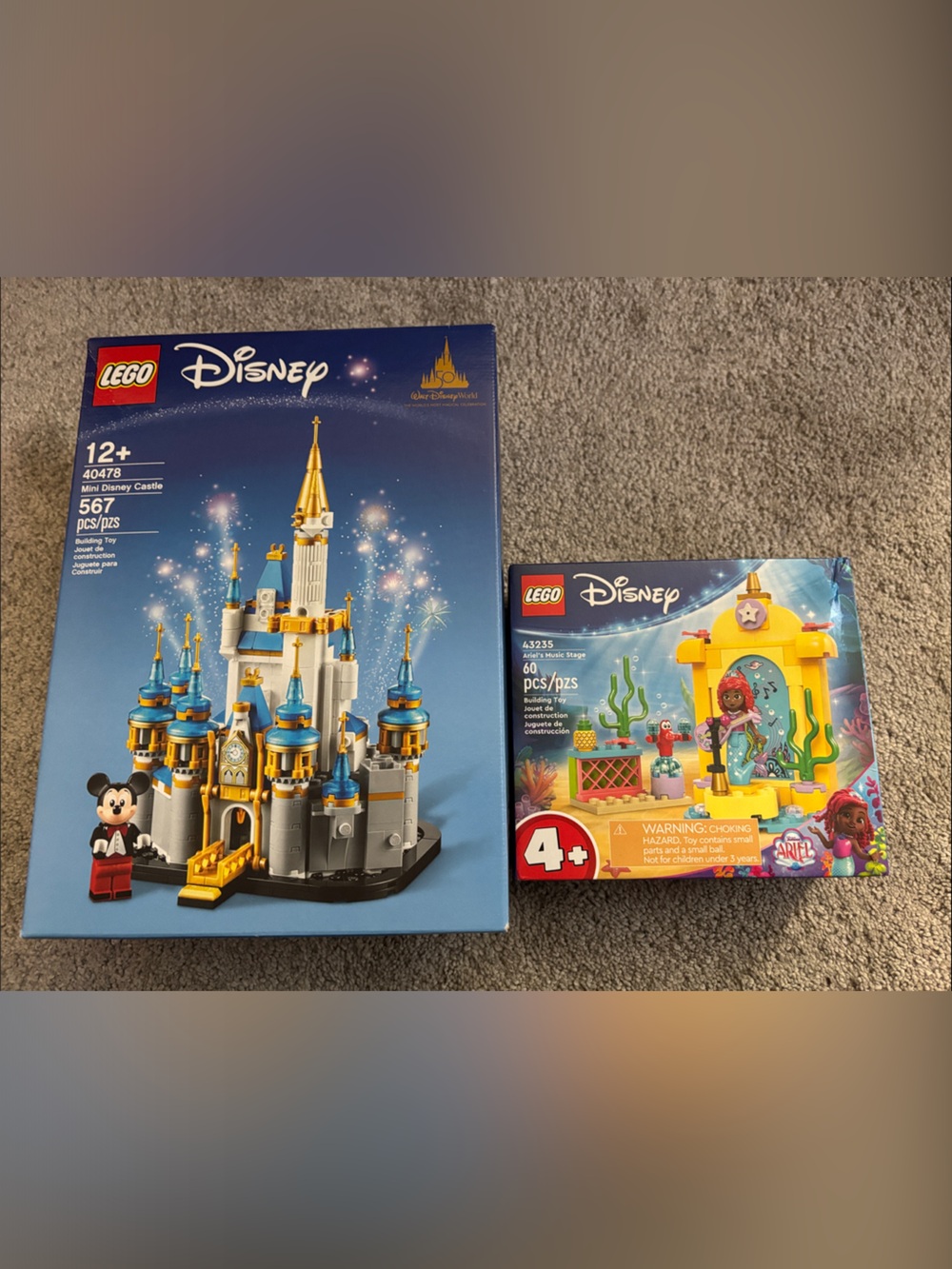 Lego Disney Castle & Yellow Underwater Playset - Blue, Gold, Gray, Yellow